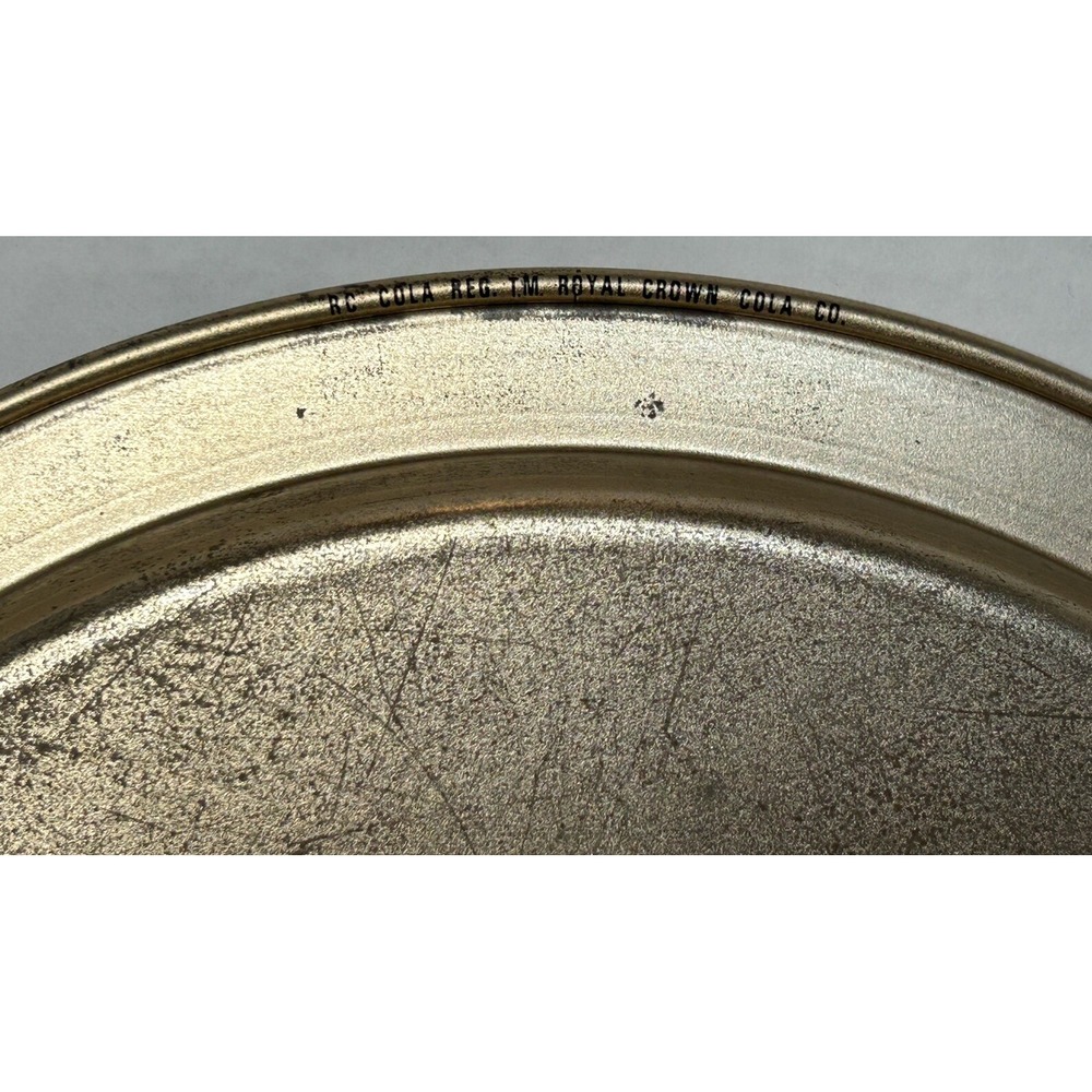 Royal Crown RC Cola Metal Serving Tray Made in Frenchtown, NJ USA Fabcraft Inc. - Picture 6 of 10